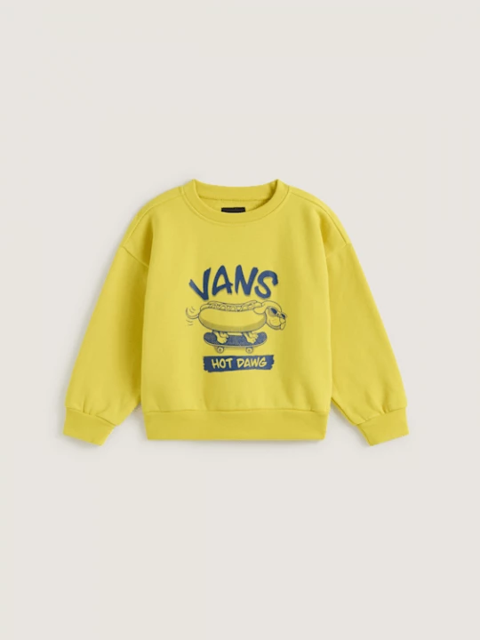 Foto van product Vans - Hot Dawg Crew Sweatshirt voor kinderen (2-8 jaar)unisex, Geel
