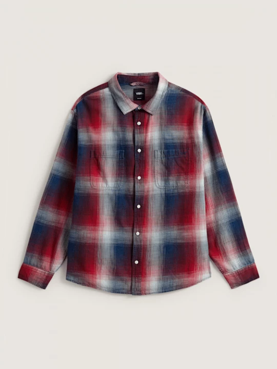 Foto van product Vans - Indigo Plaid Overhemd met lange mouwen, Man, Rood