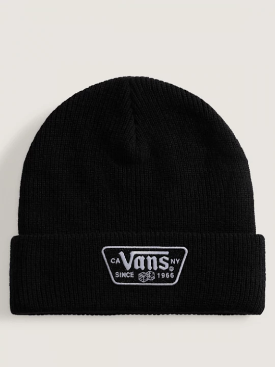 Foto van product Vans - Knu Patch Beanie Black, Man, Zwart, Grootte: Een maat
