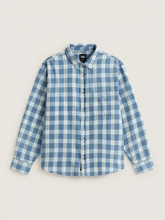 Foto van product Vans - Lawson Vintage Indigo LS Shirt Bleach Indigo, Man, Blauw