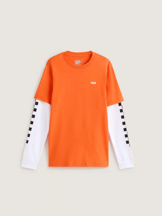 Foto van product Vans - LONG CHECK TWOFER Tee (8-14 jaar)unisex, Oranje
