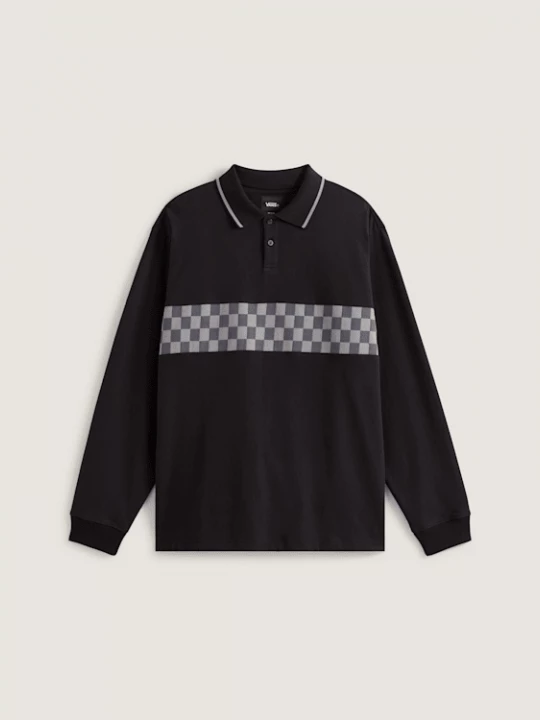 Foto van product Vans - Medford Checkerboard Polo met lange mouwen, Man, Zwart