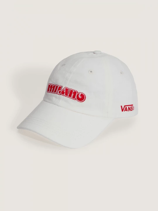 Foto van product Vans - Milano Half Box Curved Bill Jockey Pet, Man, Wit, Grootte: Een maat
