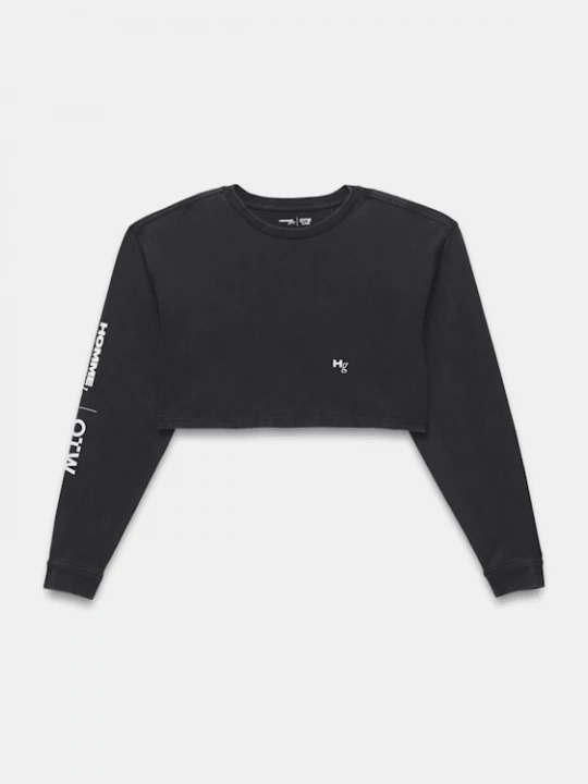 Foto van product Vans - OTW Homme Girls LS Crop Tshirt Washed Black, Vrouw, Zwart