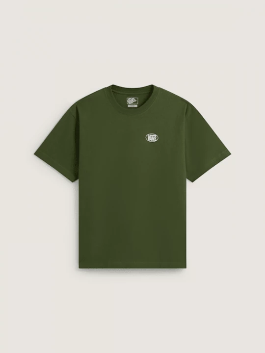 Foto van product Vans - Oval Logo Loose SS Tee Green Balsam, Man, Groen