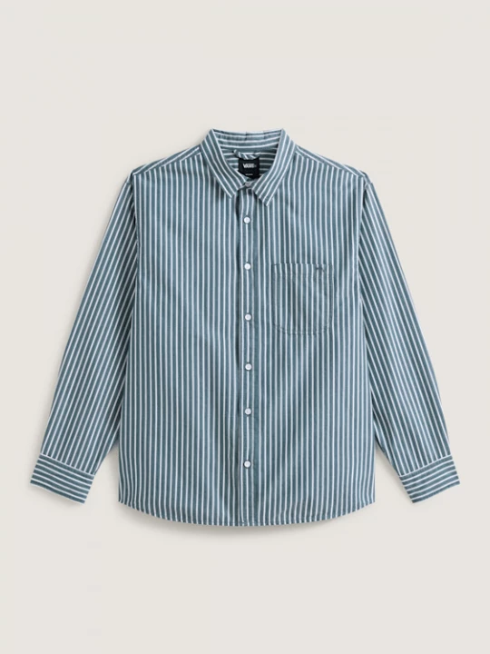 Foto van product Vans - Premium Dobby Stripe Overhemd met lange mouwen, Man, Groen