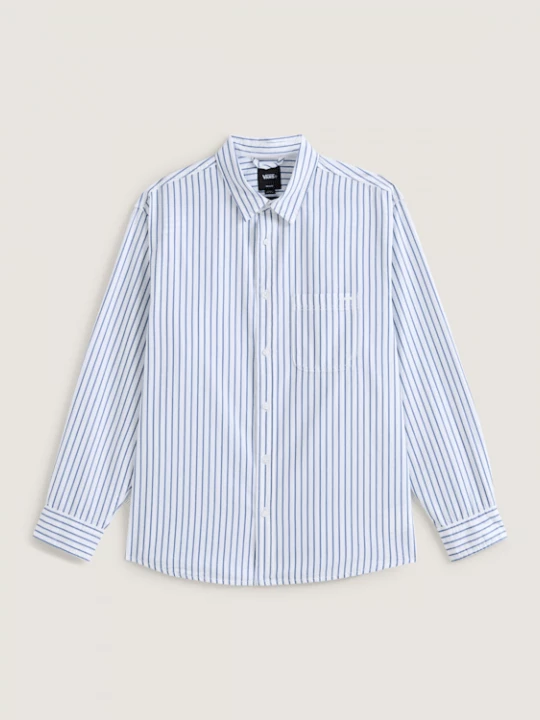 Foto van product Vans - Premium Dobby Stripe Overhemd met lange mouwen, Man, Wit