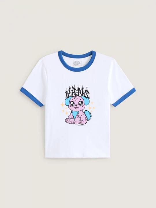 Foto van product Vans - Puppy Ringer Tee, Vrouw, Wit