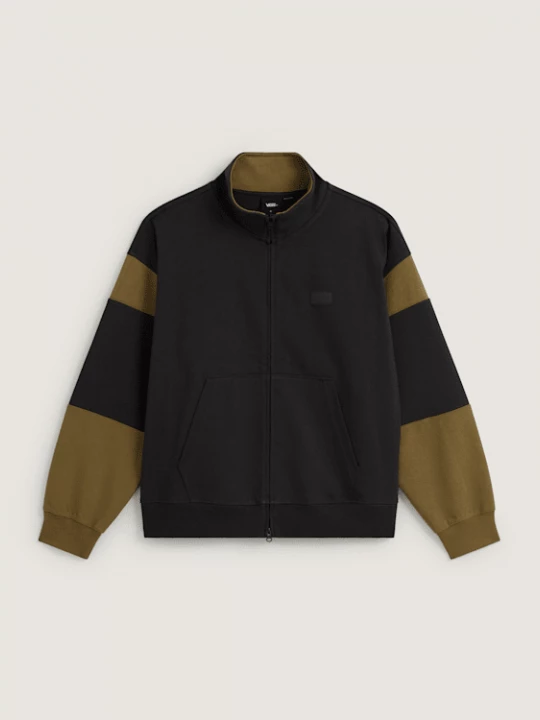 Foto van product Vans - Retro Sport Sweatshirt met volledige rits en opstaande kraag, Man, Zwart