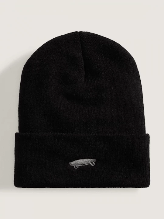 Foto van product Vans - Salton Tall Cuff Beanie Black, Man, Zwart, Grootte: Een maat