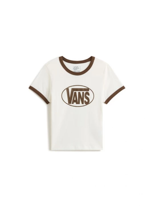 Foto van product VANS Shirt 'Center Chest Ringer' bruin / wit