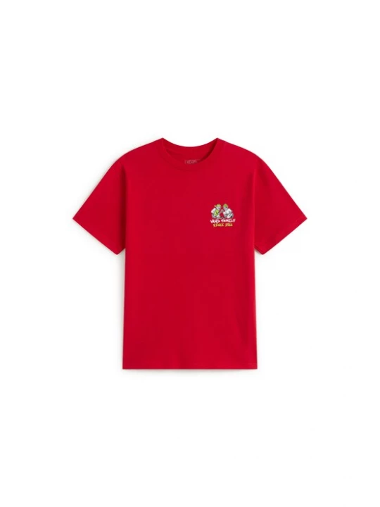Foto van product VANS Shirt 'Checker Bros' appel / bloedrood / zwart / wit