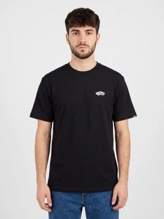 Foto van product VANS Shirt 'Style 76 II Loose SS Tee Black / White' zwart