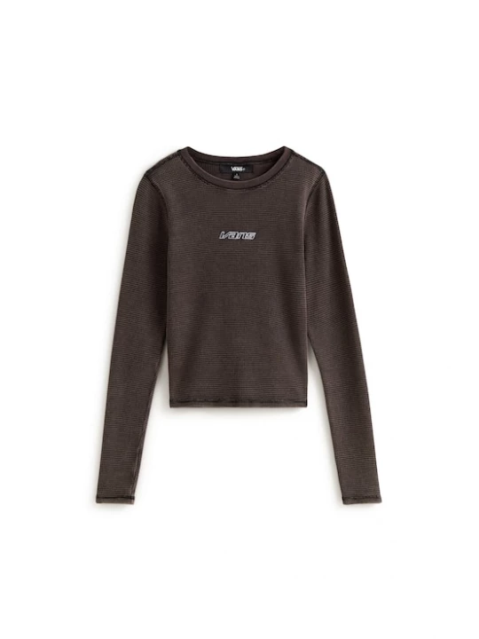 Foto van product VANS Shirt 'Teri' chocoladebruin / zwart / wit