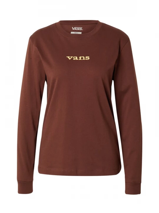 Foto van product VANS Shirt 'VITALITY FIELDS' chocoladebruin / geel / offwhite