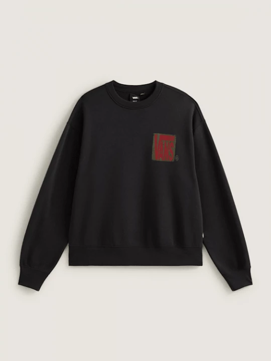 Foto van product Vans - Stretch Stack Crackle Crew Sweatshirt, Man, Zwart