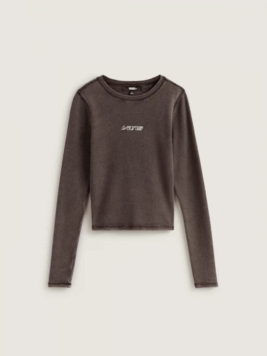 Foto van product Vans - Teri Waffle Tee met lange mouwen, Vrouw, Zwart