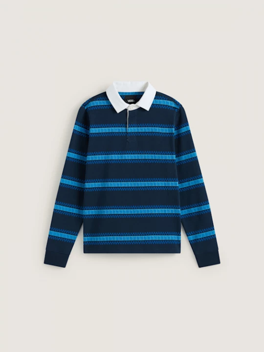 Foto van product Vans - V Rugbyshirt met lange mouwen voor kinderen (8-14 jaar)unisex, Blauw