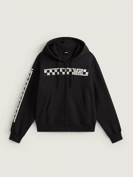 Foto van product Vans - Vans Racing Hoodie met volledige rits, Man, Zwart