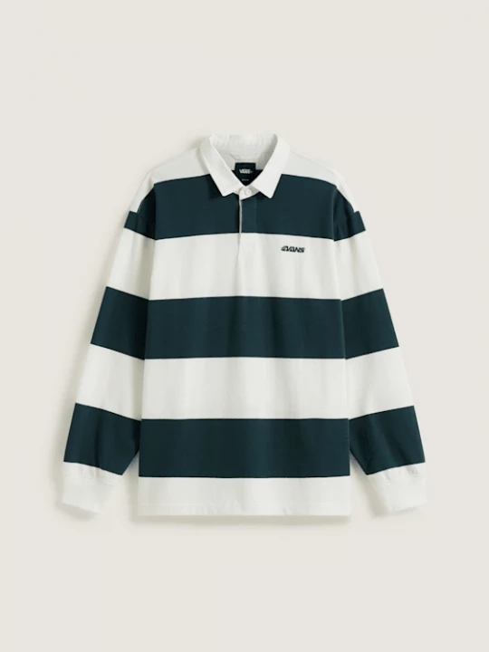 Foto van product Vans - Ward Stripe Rugby Knit Polo, Man, Groen