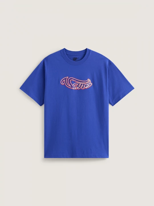 Foto van product Vans - Wavy Script Tee, Man, Blauw