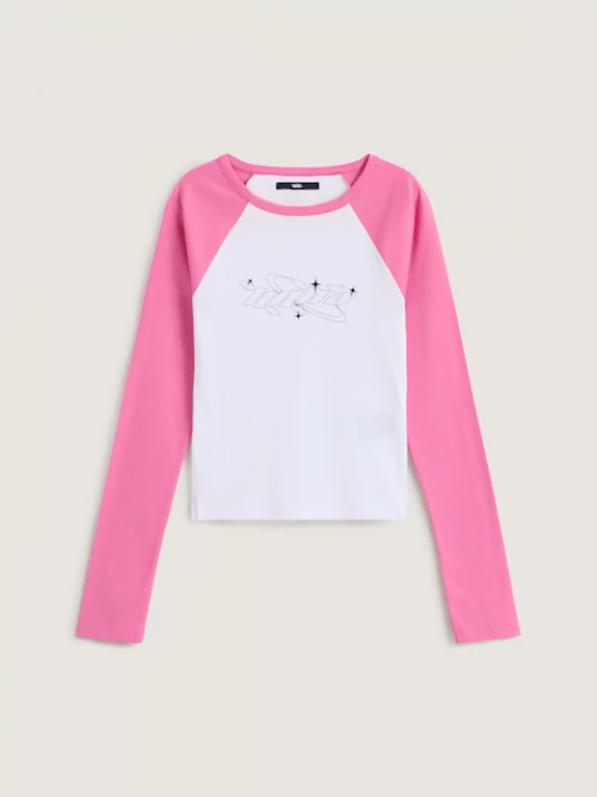 Foto van product Vans - Y2K Star Raglan Tee met lange mouwen, Vrouw, Roze