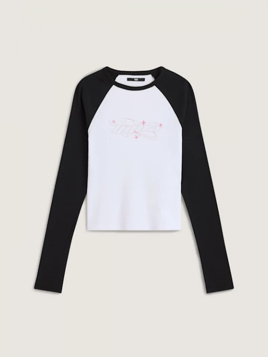 Foto van product Vans - Y2K Star Raglan Tee met lange mouwen, Vrouw, Zwart