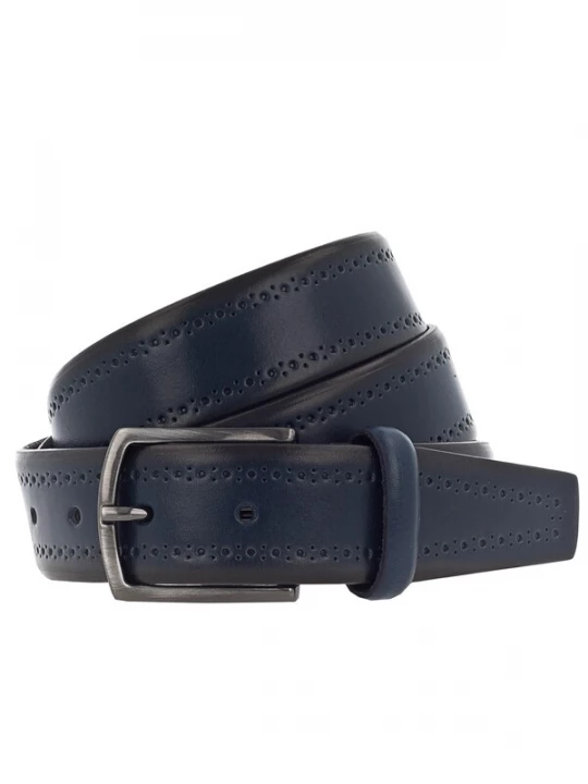 Foto van product VANZETTI Riem donkerblauw / zwart