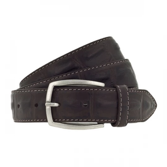 Foto van product VANZETTI Riem donkerbruin / zilver