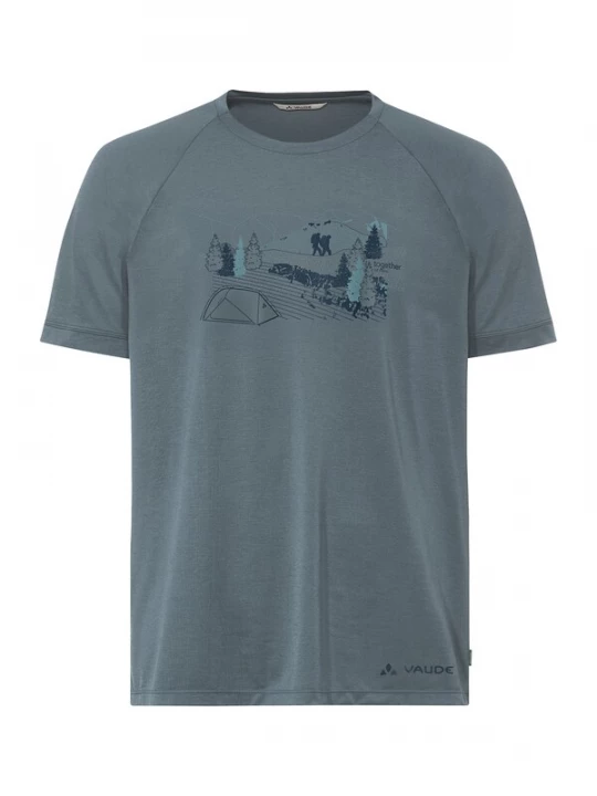 Foto van product VAUDE Functioneel shirt 'Gleann II' marine / grijs / petrol