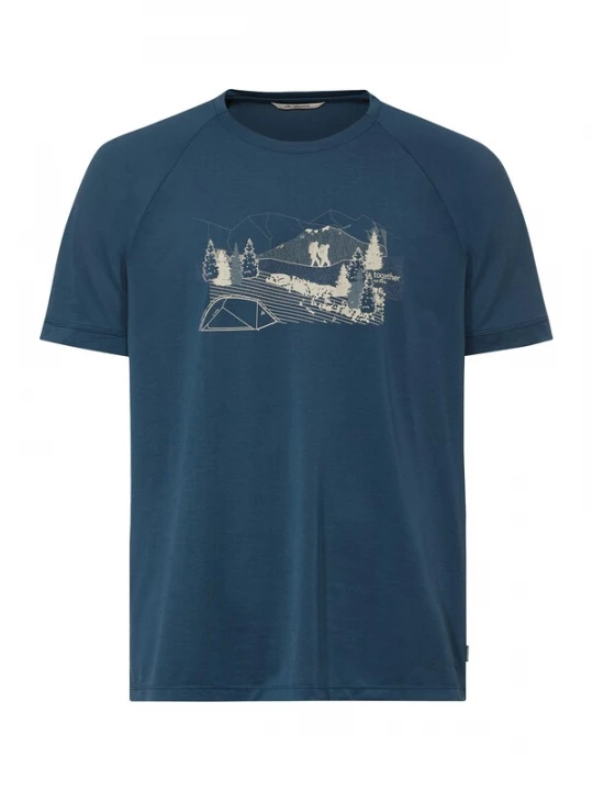 Foto van product VAUDE Functioneel shirt 'Gleann II' navy / lichtgrijs