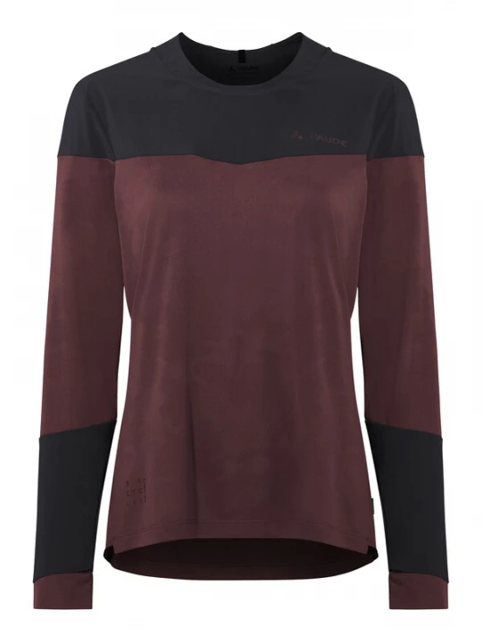 Foto van product VAUDE Functioneel shirt 'Moab LS PRO' bourgogne / zwart