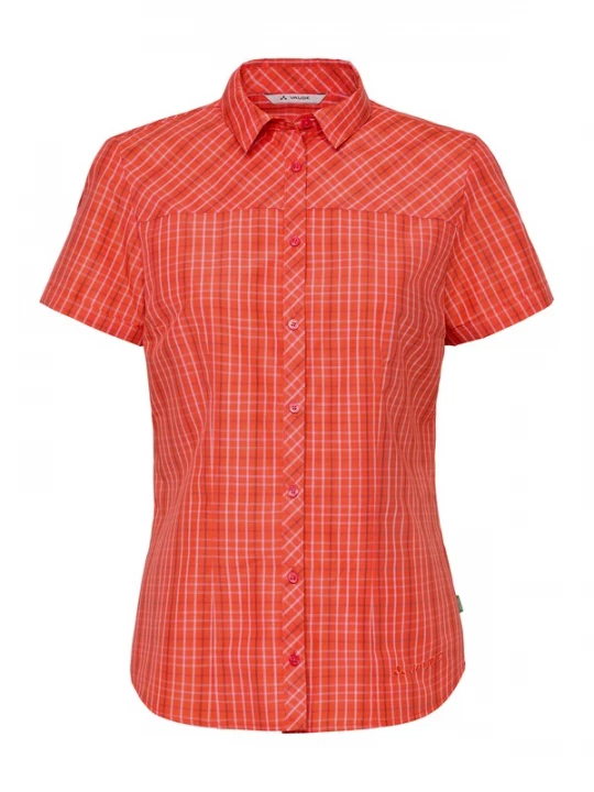 Foto van product VAUDE Multifunctionele blouse 'Tacun II' oranjerood / donkerrood / wit