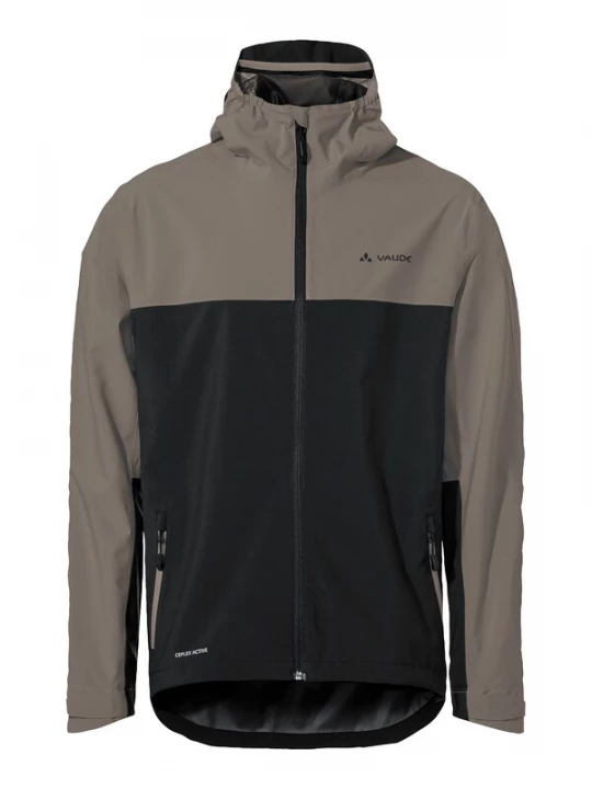 Foto van product VAUDE Outdoorjas 'Moab' chocoladebruin / zwart / wit