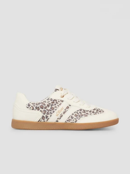 Foto van product Veelkleurige sneaker in lederlook s.Oliver crème