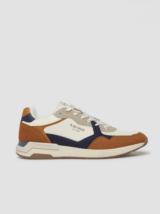 Foto van product Veelkleurige sneaker in lederlook s.Oliver niebieski