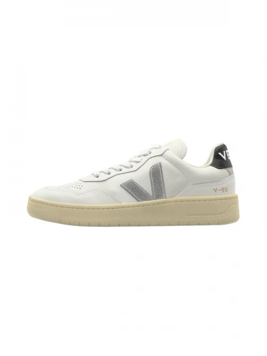 Foto van product Veja Sneakers laag 'V-90' zwart / zilver / wit