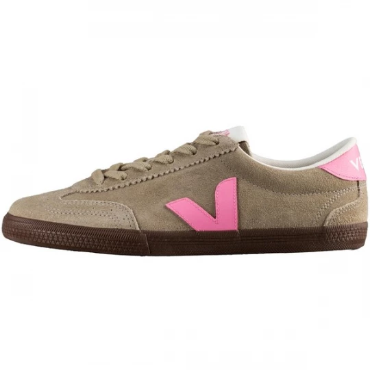 Foto van product Veja Sneakers laag 'Volley' donkerbeige / lichtroze / wit