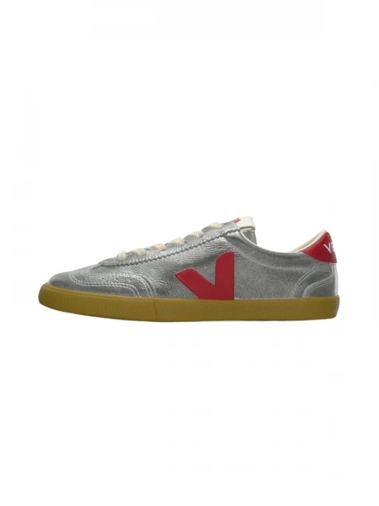 Foto van product Veja Sneakers laag 'Volley' robijnrood / zilver