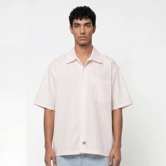 Foto van product Venedocia Stripe Shortsleeve Shirt Dickies wit