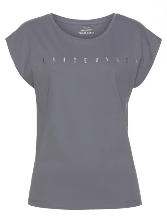 Foto van product VENICE BEACH Shirt donkergrijs / wit