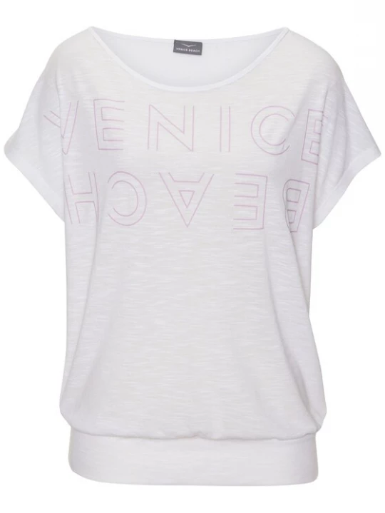Foto van product VENICE BEACH Shirt sering / wit gemêleerd