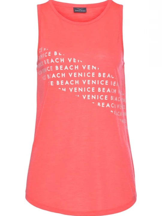 Foto van product VENICE BEACH Top koraal / wit