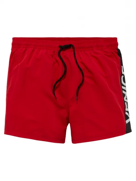 Foto van product VENICE BEACH Zwemshorts rood / zwart / wit