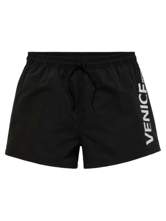 Foto van product VENICE BEACH Zwemshorts zwart / wit