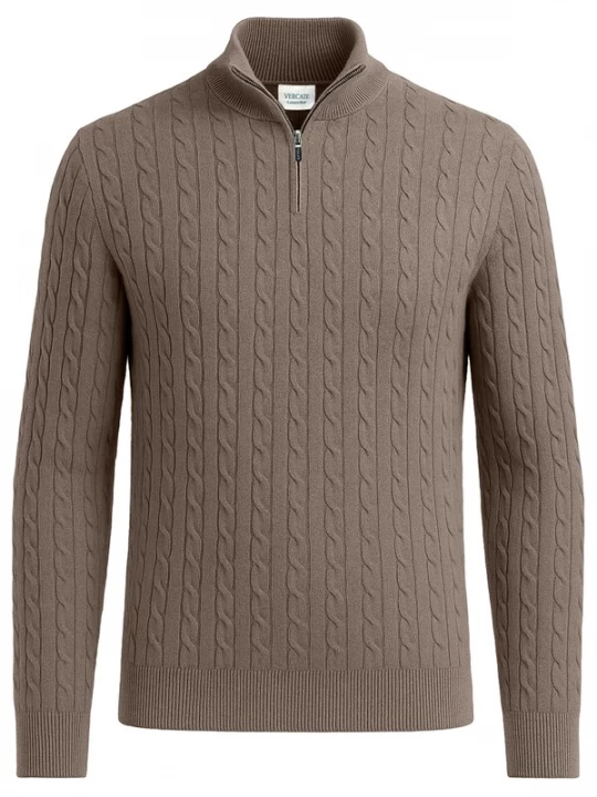 Foto van product Vercate Trui 'No. 31' taupe