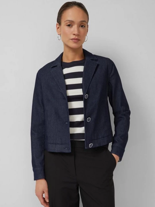 Foto van product Verkort jasje met reverskraag s.Oliver blauw