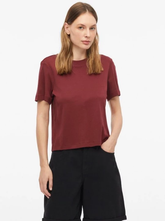 Foto van product Verkort T-shirt in interlockjersey s.Oliver rood