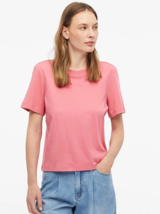 Foto van product Verkort T-shirt in interlockjersey s.Oliver roze