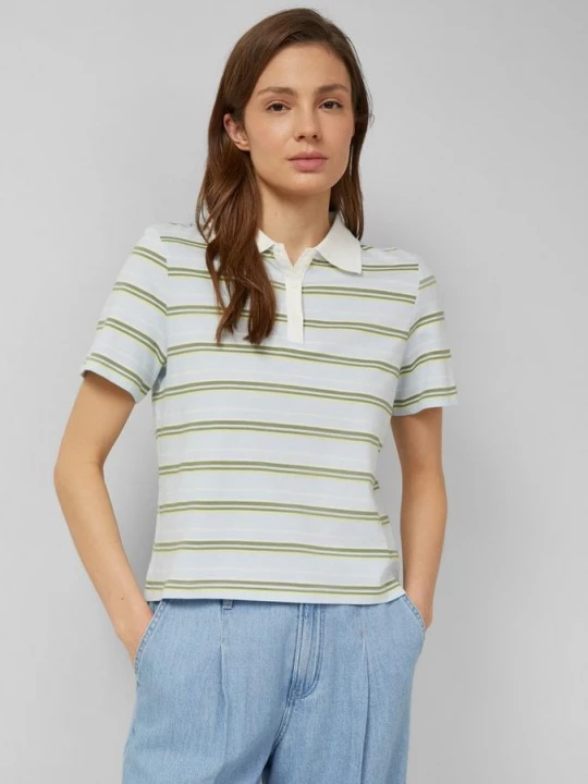 Foto van product Verkorte polo in slim fit s.Oliver niebieski